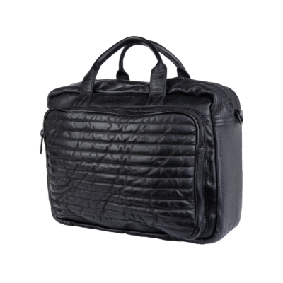 Laptoptassen, 15 Inch, handgemaakt, echt leer