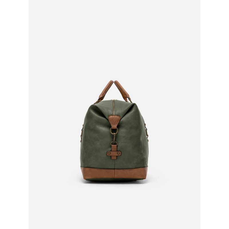 vintage weekendtas PU-leer Favrier