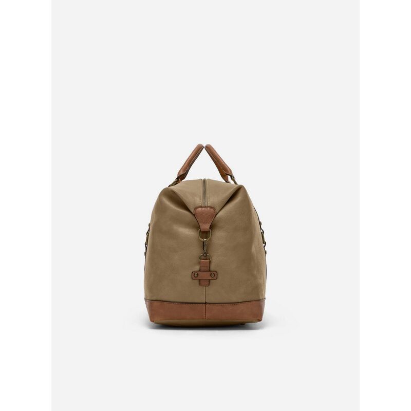 vintage weekendtas PU-leer Favrier